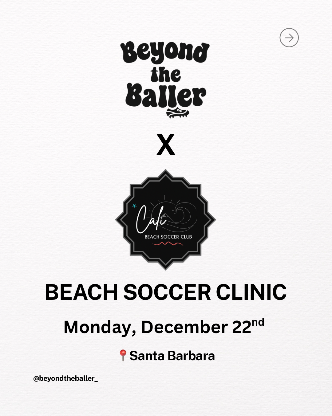 Santa Barbara Beach Soccer Clinic