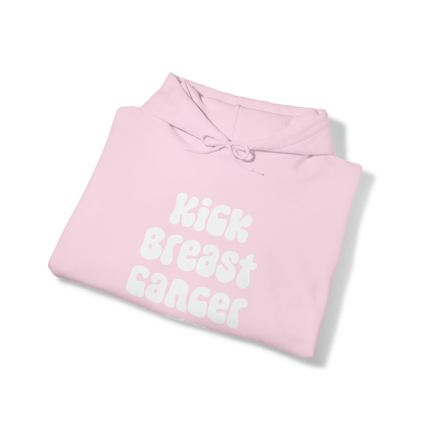 Comfy Kick Breast Cancer Heart Hoodie