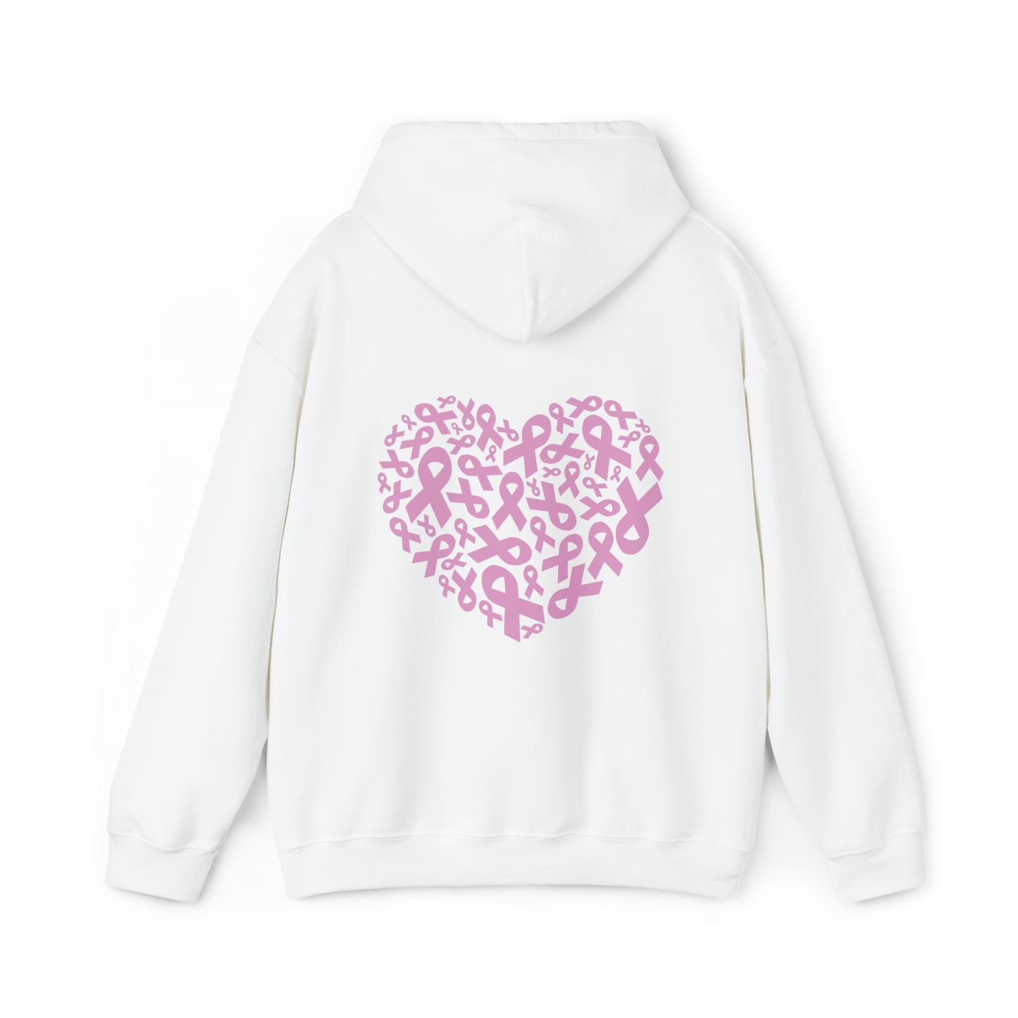 Comfy Kick Breast Cancer Heart Hoodie