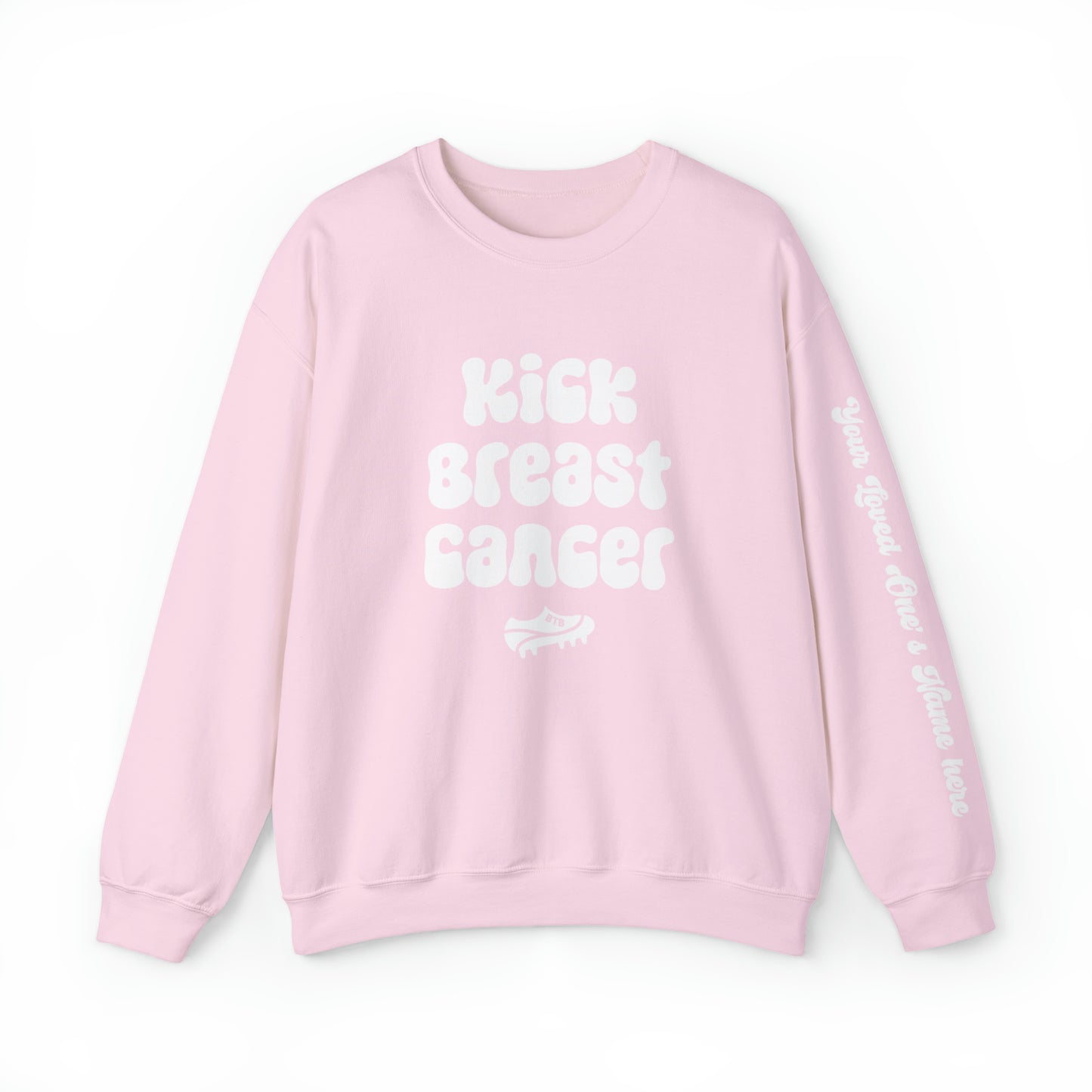 CUSTOMIZABLE SLEEVE Kick Breast Cancer Comfy Crew