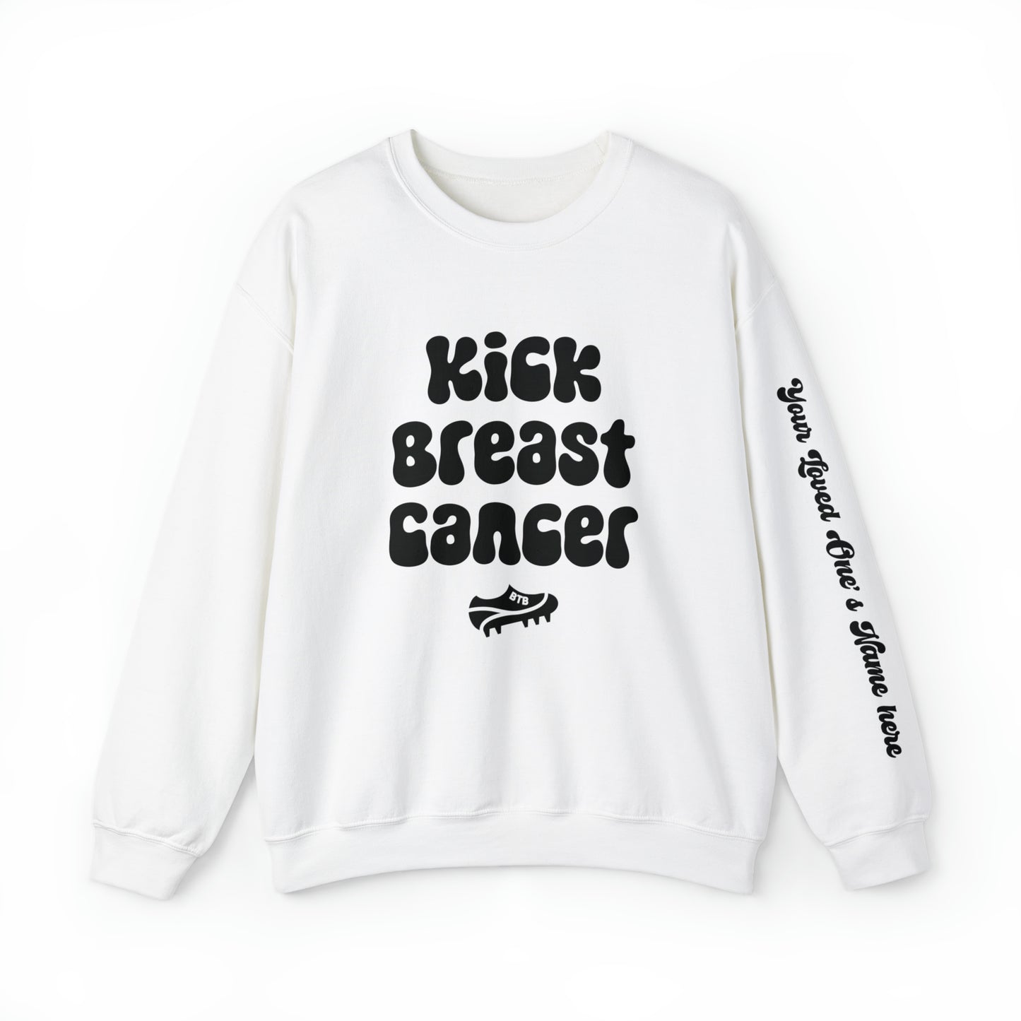 CUSTOMIZABLE SLEEVE Kick Breast Cancer Comfy Crew