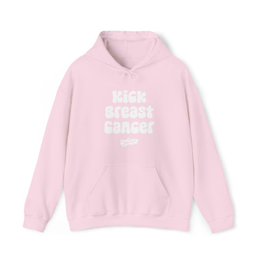 Comfy Kick Breast Cancer Heart Hoodie