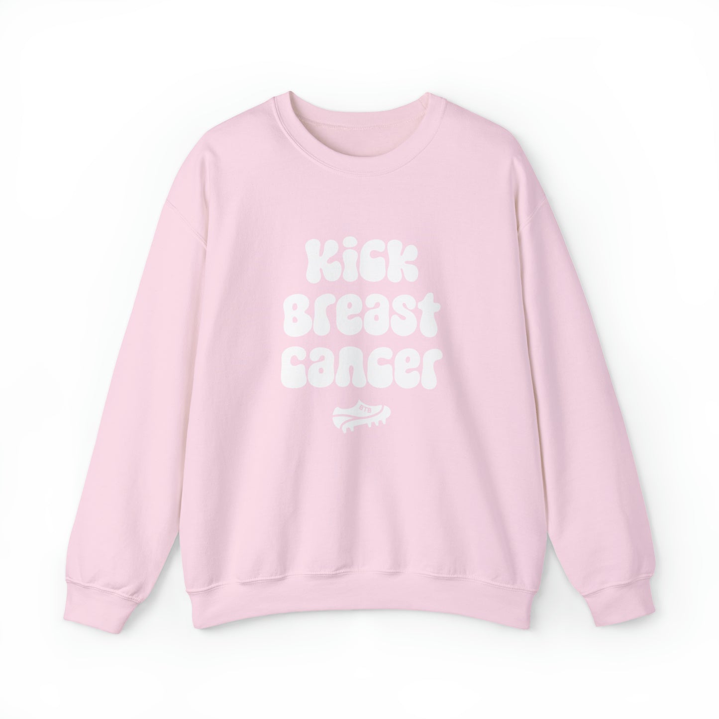 Kick Breast Cancer Heart Comfy Crew