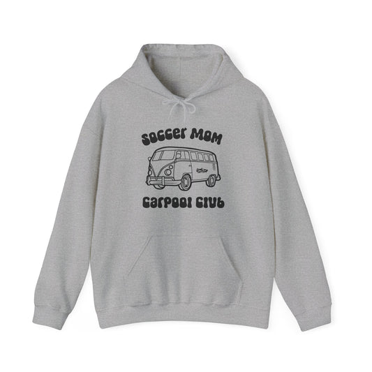 Soccer Mom Carpool Club Comfy Hoodie