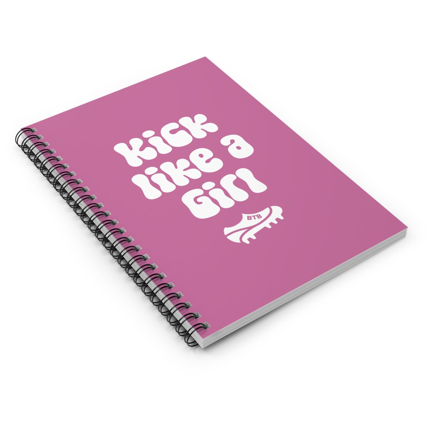 "Kick Like a Girl" Spiral Notebook